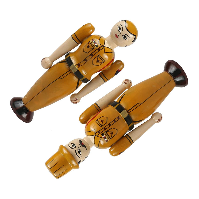 Wooden Police Couple Dolls for Kids- Set of 2 pcs