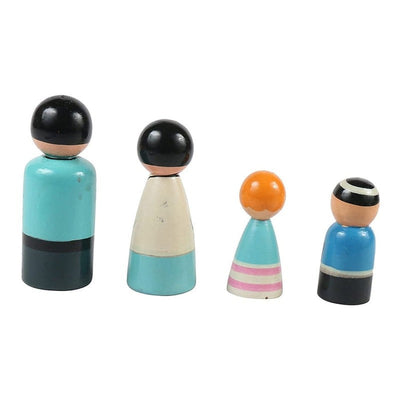 Wooden Peg Dolls  - Pack of 4 pcs