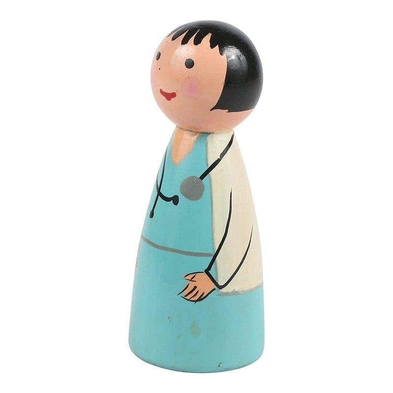 Wooden Peg Dolls  - Pack of 4 pcs