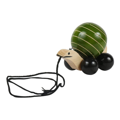 Walk-A-Long Pull Along Toy Wooden- Snail