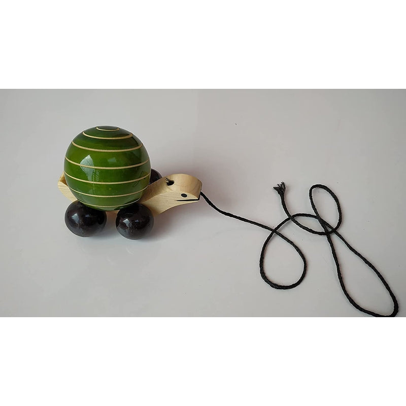 Walk-A-Long Pull Along Toy Wooden- Snail