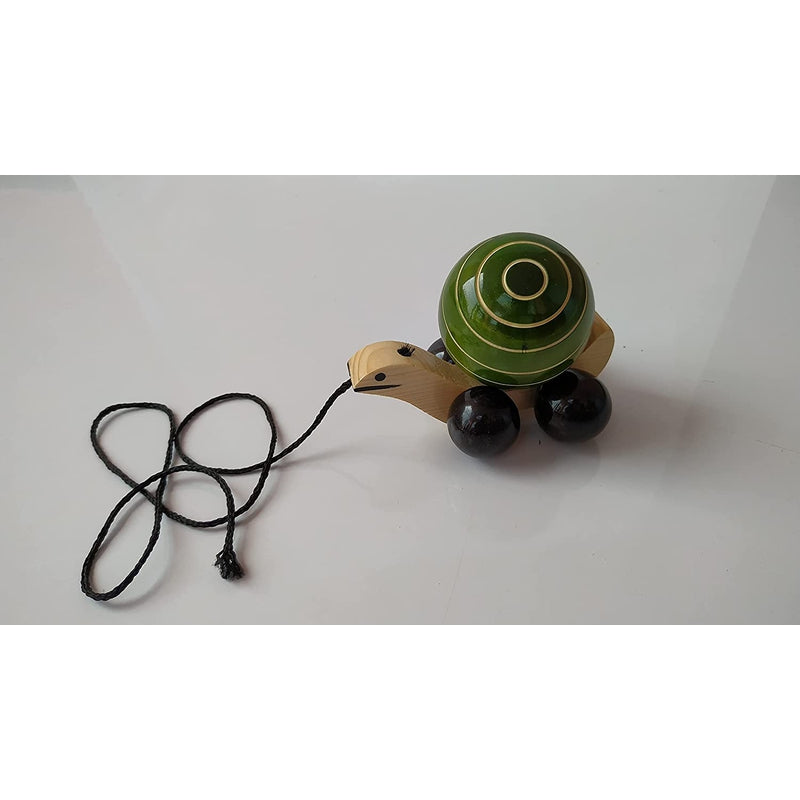 Walk-A-Long Pull Along Toy Wooden- Snail