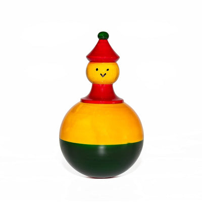 Wooden Colourful Roly Poly Tumbler Toy for Baby