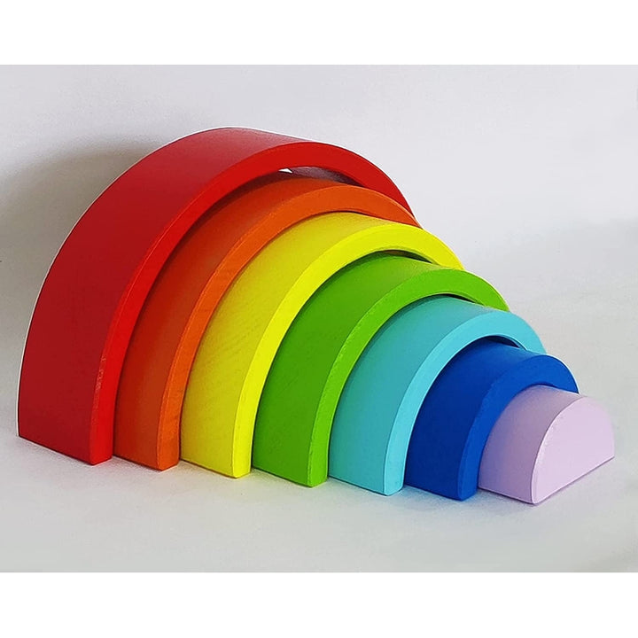 Wooden Rainbow Stackers - 7 Pieces (1-3 Years)