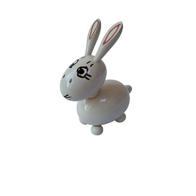 Wooden Spring Head Rabbit Toy for Kids