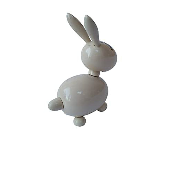 Wooden Spring Head Rabbit Toy for Kids