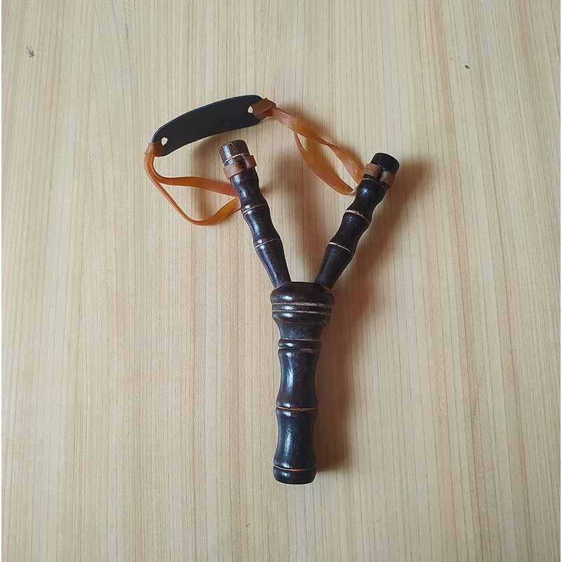 Wooden Slingshot/Gulel with Rubber Band for kids  - Light Brown