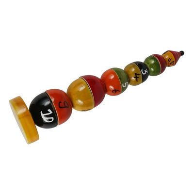 Wooden Stacking Rings Game Toy for Kids with Painted Numbers - 10 rings( Multicolor)