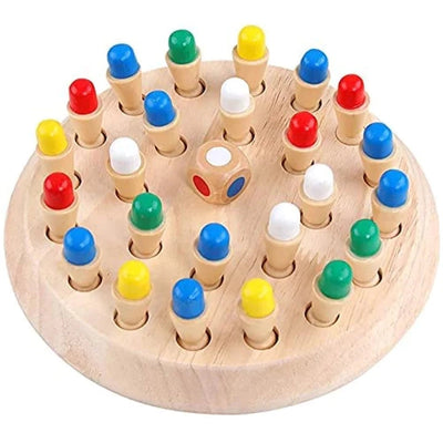 Wooden Memory Match Stick Board Game