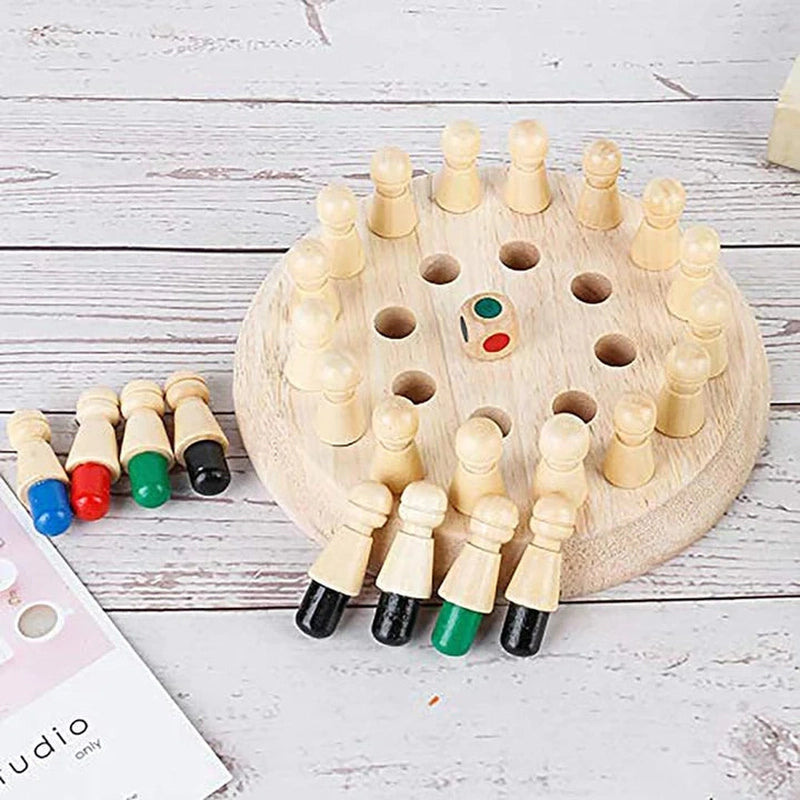 Wooden Memory Match Stick Board Game