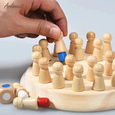 Wooden Memory Match Stick Board Game