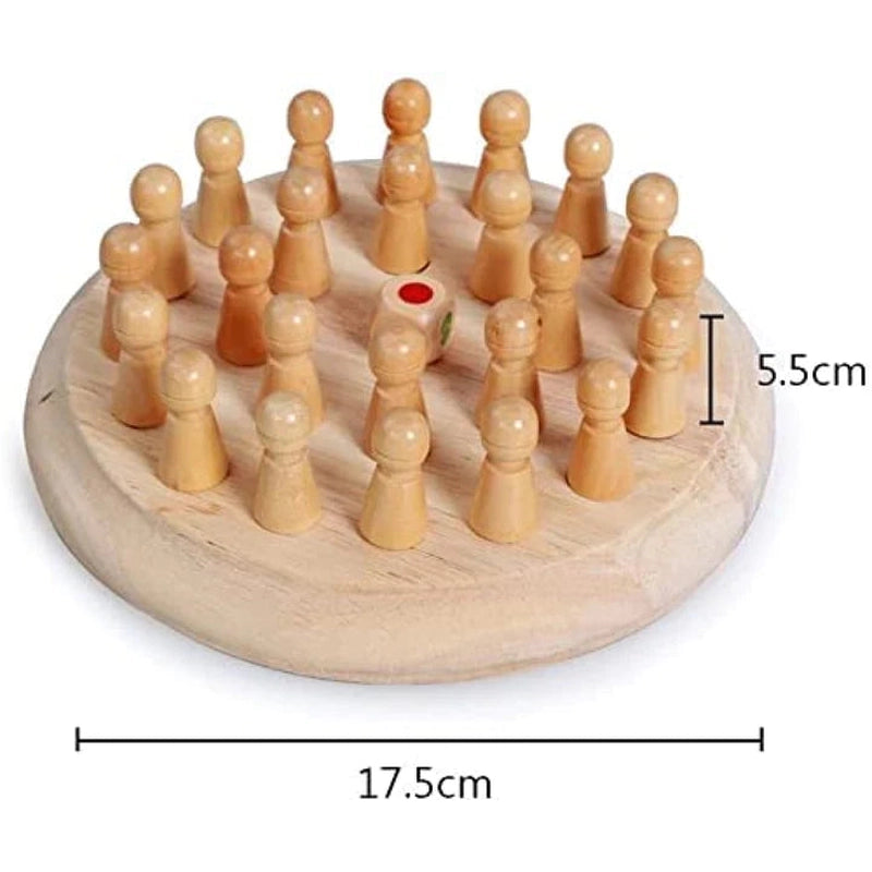 Wooden Memory Match Stick Board Game