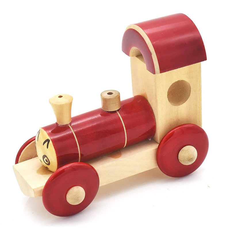 Wooden Train Engine Pull Along Toy