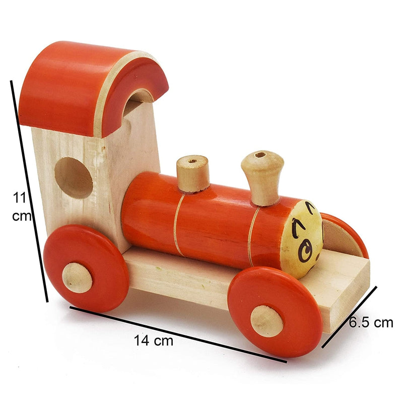 Wooden Train Engine Pull Along Toy
