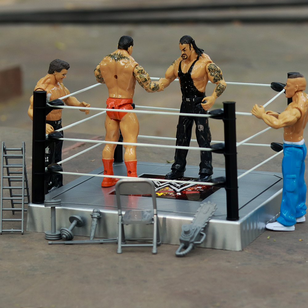 WWF Action Figures Set with Ring