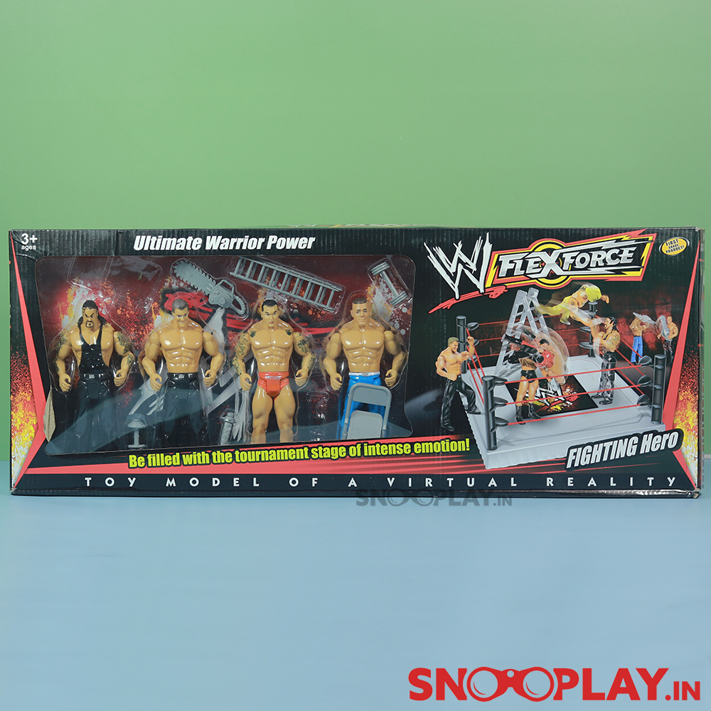 WWF Action Figures Set with Ring