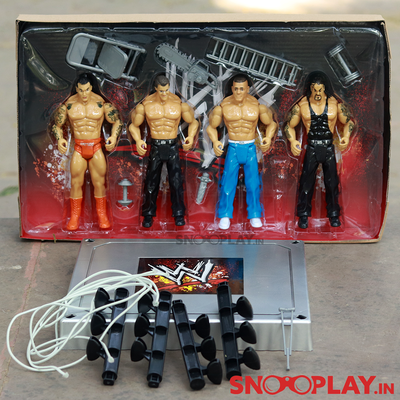 WWF Action Figures Set with Ring