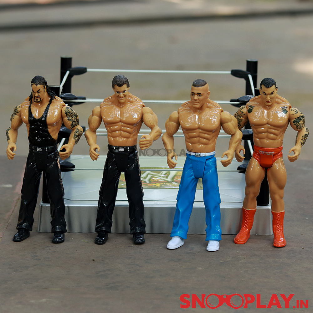 WWF Action Figures Set with Ring