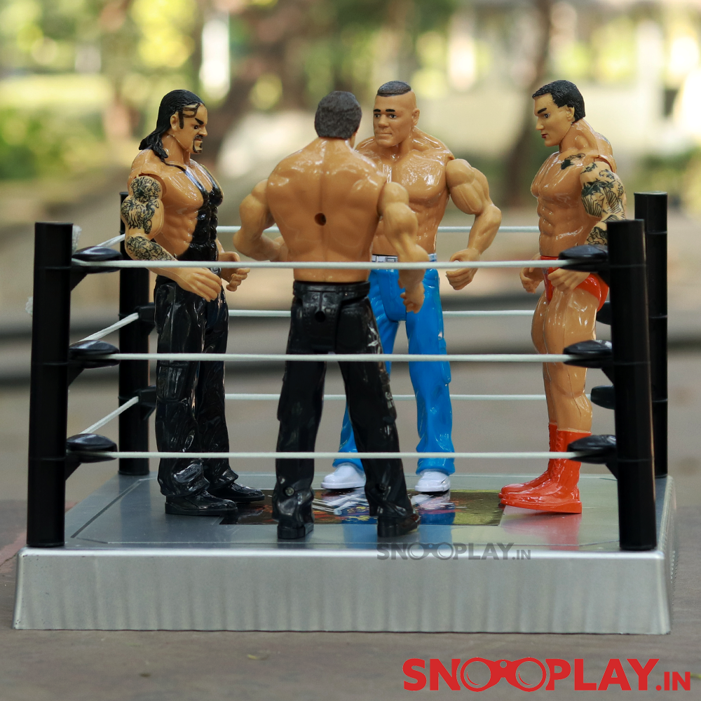 WWF Action Figures Set with Ring