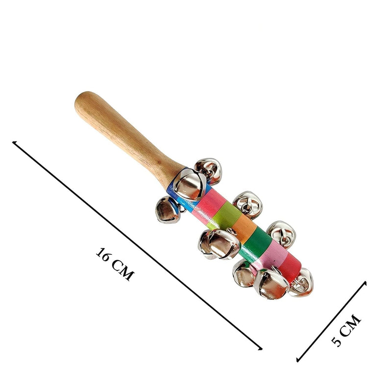 Wooden Xylophone & Jingle bell Rattle toys for Kids - Multicolor