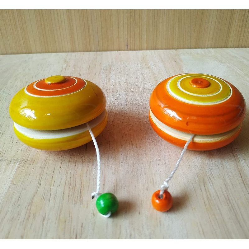 Wooden Yo-Yo Toy for Kids  - Set of 2