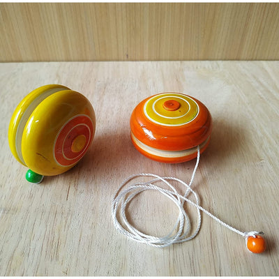 Wooden Yo-Yo Toy for Kids  - Set of 2