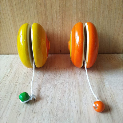 Wooden Yo-Yo Toy for Kids  - Set of 2