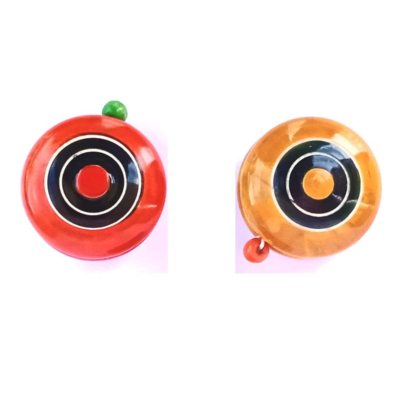 Wooden Yo-Yo Toy for Kids  - Set of 4 pcs ( Multicolor)