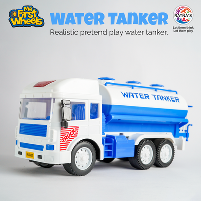 Friction Powered Realistic Water Tanker Truck Toy