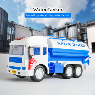 Friction Powered Realistic Water Tanker Truck Toy