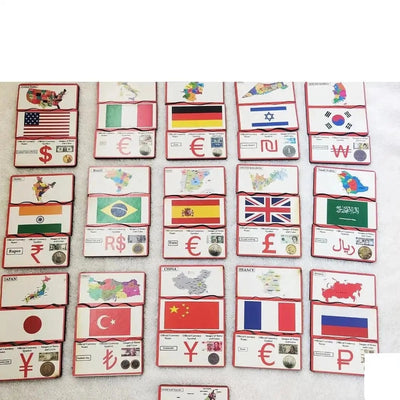 Countries, Flag and Currencies puzzle