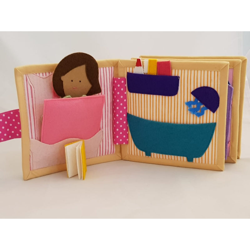 Doll House Mini Quiet Book | Girl Version - (8 Months - 2 Years)