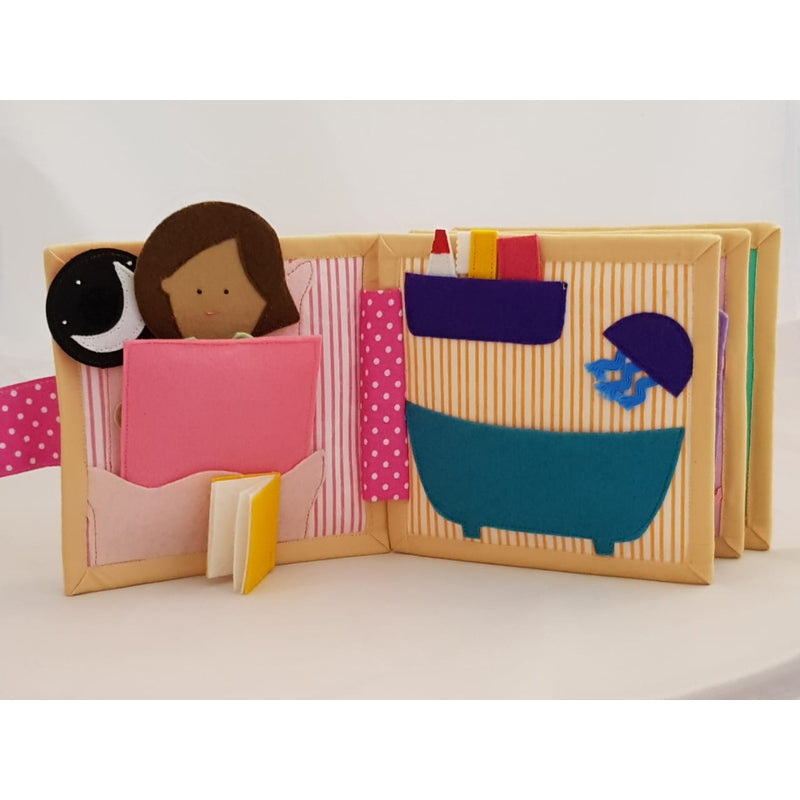 Doll House Mini Quiet Book | Girl Version - (8 Months - 2 Years)