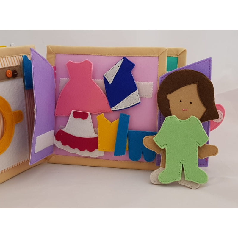 Doll House Mini Quiet Book | Girl Version - (8 Months - 2 Years)