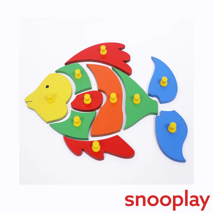 Wooden Fish Puzzle for Kids