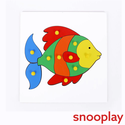 Wooden Fish Puzzle for Kids