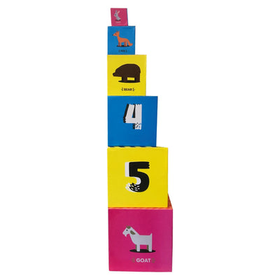 Sensory Stacking and Nesting Wooden Blocks for Babies