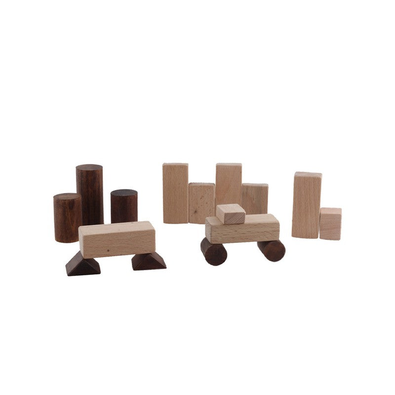 Wooden Building Blocks - 50 Pcs