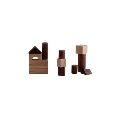 Wooden Building Blocks - 50 Pcs