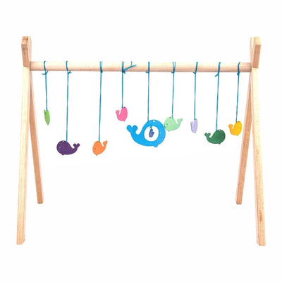 Play Gym with Dolphine Wooden Mobiles