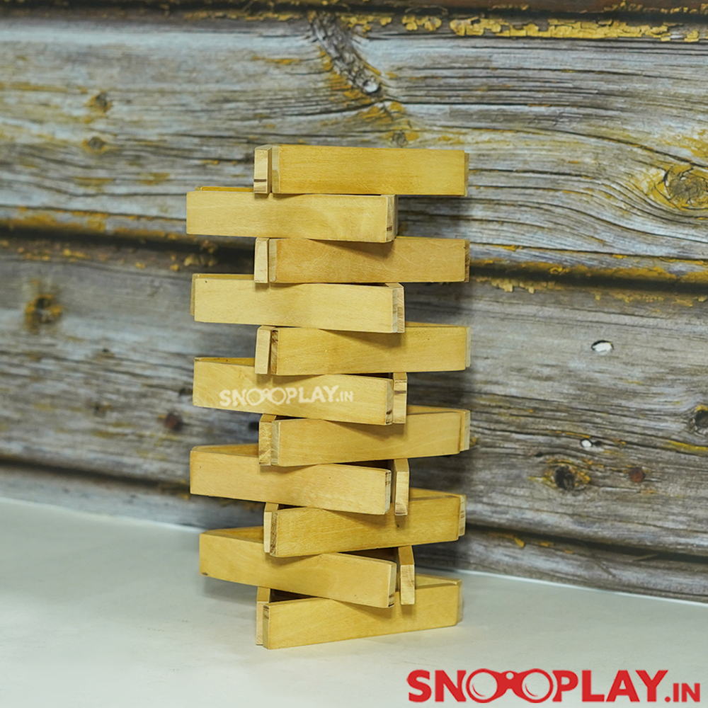 Outdoor wooden top building blocks