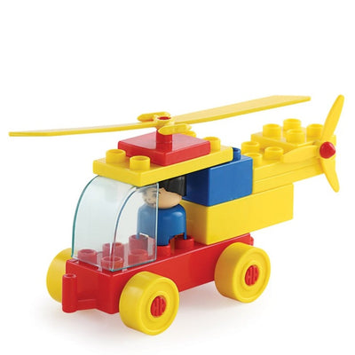 Kinder Blocks Helicopter Set (Building Blocks Set) – 32 Pieces