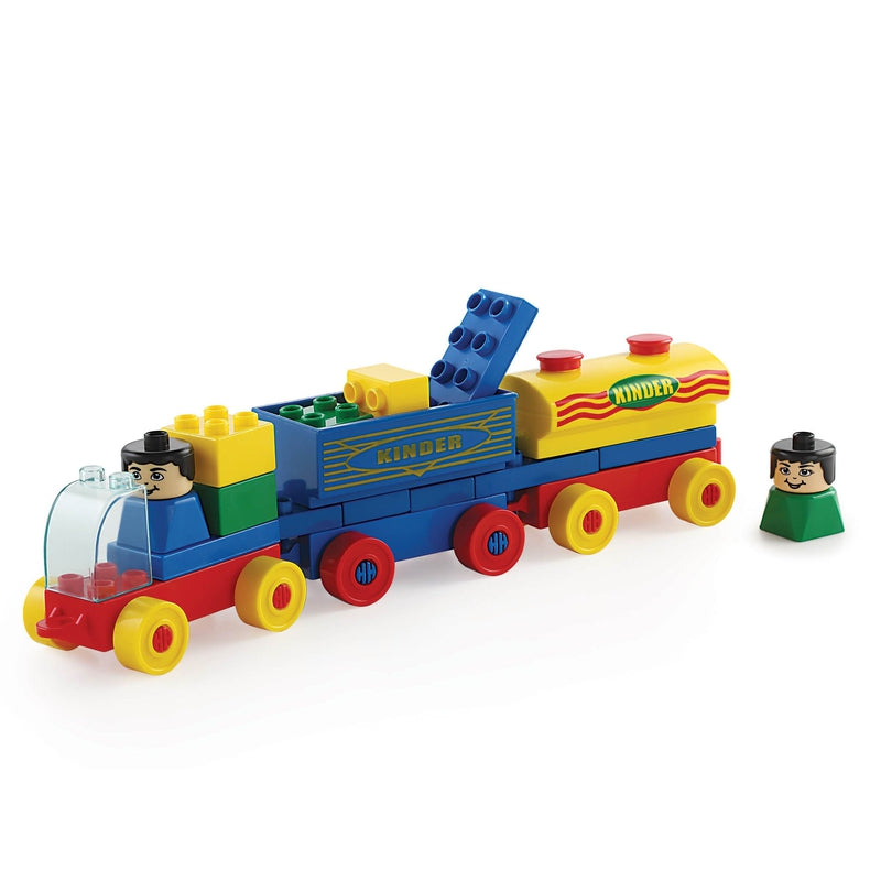 Kinder Blocks Car, Tanker & Dumper (Building Blocks Set) - 30 Pieces