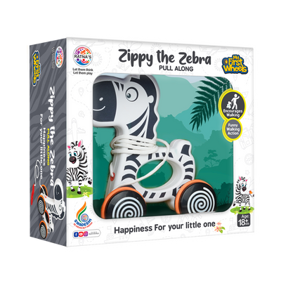 Zippy the Zebra Pull Along Toy