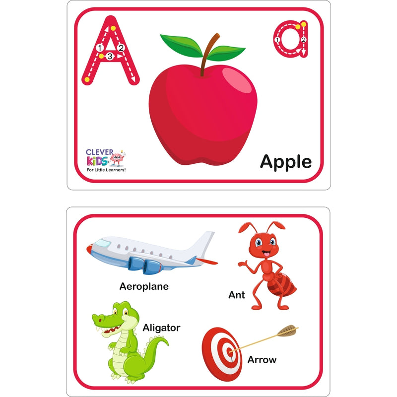 Alphabet Jumbo Flash Card (Flash cards with Fonts & Images)