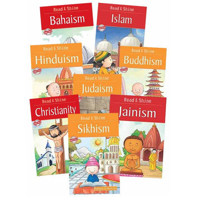 Set of 8 Reading Story Books About Religion for Children