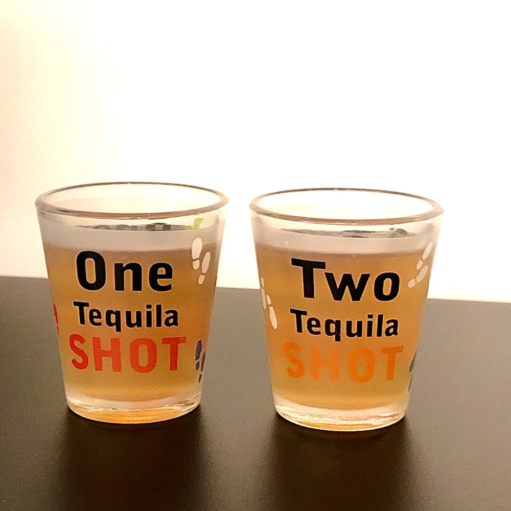 Quirky Shot Glasses With Funky Prints