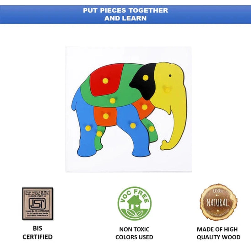 Wooden Elephant Puzzle (1-2 Years)