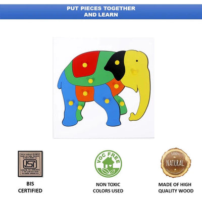 Wooden Elephant Puzzle for Kids