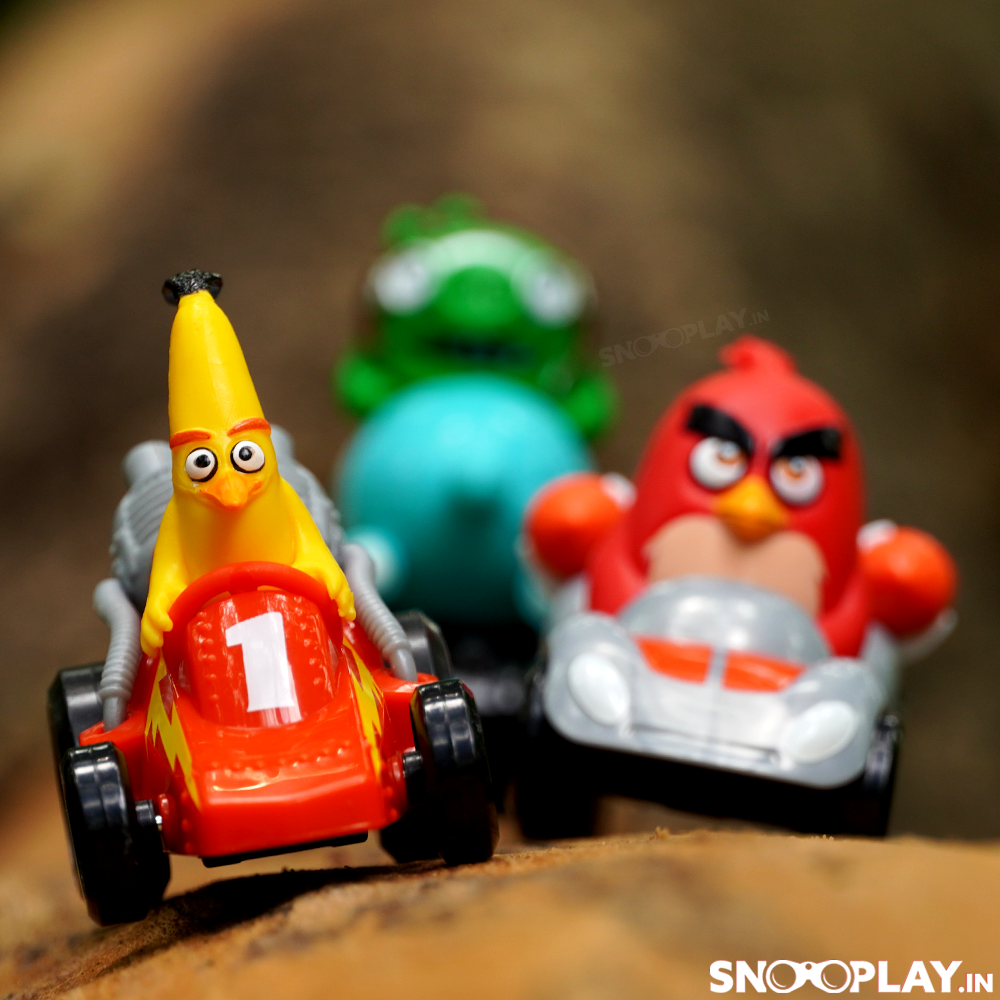 Angry Birds Crashers Pull Back Toy Cars (3 Car Racers in 1 Set)